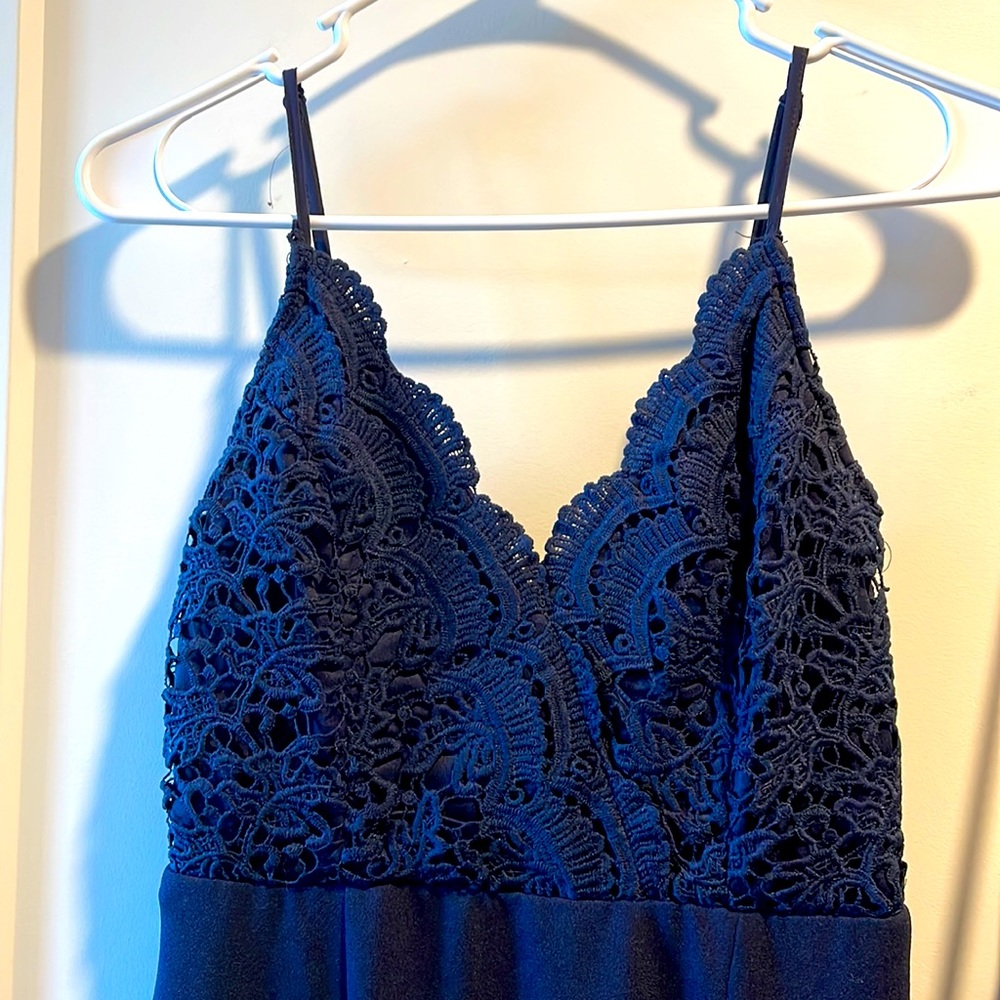 Lulus Navy Blue xs evening gown - Picture 2 of 3